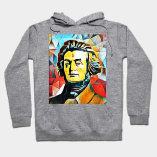 Adam Mickiewicz Abstract Portrait | Adam Mickiewicz Artwork 2 Hoodie